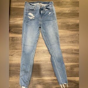 American eagle soft nit high rise jeans
